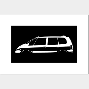 Renault Espace (1996) Silhouette Posters and Art